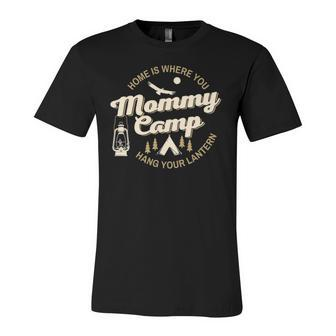 Camp Mommy Shirt Summer Camp Home Road Trip Vacation Camping Jersey T-Shirt | Mazezy