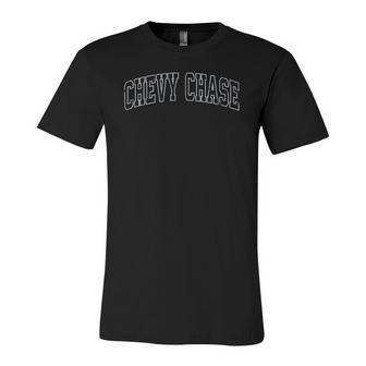 Chevy Chase Maryland Md Vintage Sports Navy Jersey T-Shirt | Mazezy