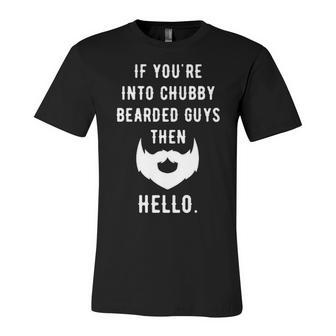 Chubby Bearded Guys Unisex Jersey Short Sleeve Crewneck Tshirt - Seseable