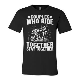 Couples Who Ride Unisex Jersey Short Sleeve Crewneck Tshirt - Seseable