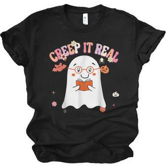 Creep It Real Ghost Kids Boys Girls Halloween Costume Men Women T-shirt Unisex Jersey Short Sleeve Crewneck Tee - Thegiftio UK