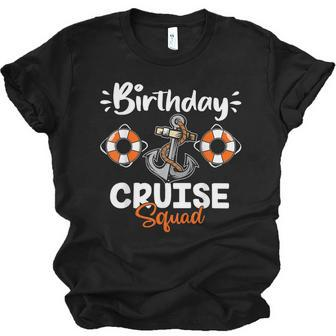 Cruise Birthday Squad Ship Vacation Party Gift Cruising Men Women T-shirt Unisex Jersey Short Sleeve Crewneck Tee - Thegiftio UK