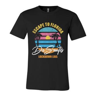 Desantis Escape To Florida Great Gift V3 Unisex Jersey Short Sleeve Crewneck Tshirt - Monsterry DE