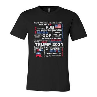 Donald Trump 2024 Election Gop Unisex Jersey Short Sleeve Crewneck Tshirt - Monsterry UK
