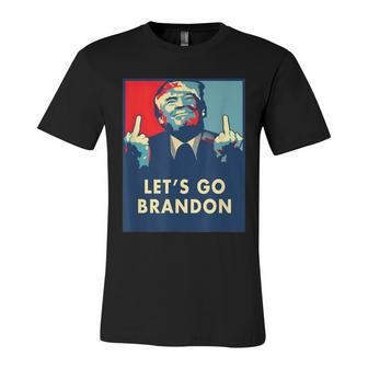 Funny Anti Biden Donald Trump Let’S Go Brandon Unisex Jersey Short Sleeve Crewneck Tshirt - Monsterry