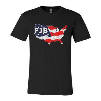 Funny Anti Biden Fjb America Usa Distressed Flag Unisex Jersey Short Sleeve Crewneck Tshirt - Monsterry AU