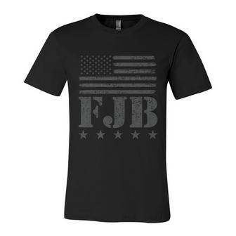 Funny Anti Biden Fjb Anti Biden American Flag Unisex Jersey Short Sleeve Crewneck Tshirt - Monsterry