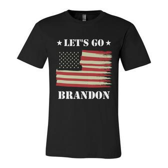 Funny Anti Biden Fjb Lets Go Brandon Let Go Brandon American Flag Republic Unisex Jersey Short Sleeve Crewneck Tshirt - Monsterry AU