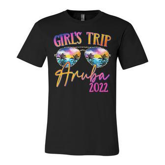 Girls Trip Aruba 2022 Sunglasses Summer Matching Group V2 Unisex Jersey Short Sleeve Crewneck Tshirt - Seseable