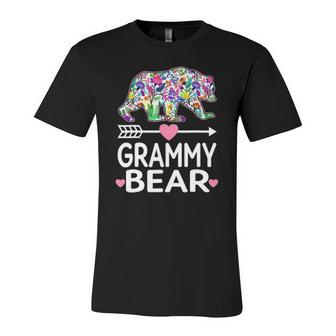 Grammy Bear Floral Matching Outfits Jersey T-Shirt | Mazezy
