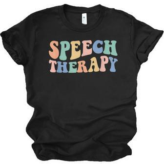 Groovy Speech Language Pathologist Slp Your Words Matters V3 Men Women T-shirt Unisex Jersey Short Sleeve Crewneck Tee - Thegiftio UK