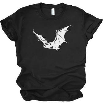 Halloween Bat Flying White Idea Gift For You Men Women T-shirt Unisex Jersey Short Sleeve Crewneck Tee - Seseable
