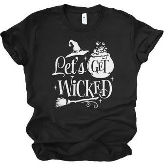 Halloween Let_S Get Wicked White Version For You Men Women T-shirt Unisex Jersey Short Sleeve Crewneck Tee - Seseable