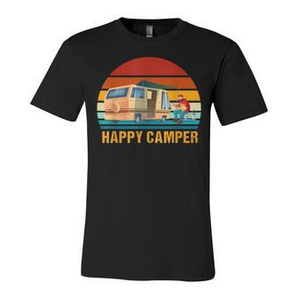 Happy Camper - Camping Rv Camping For Men Women And Kids Unisex Jersey Short Sleeve Crewneck Tshirt - Seseable