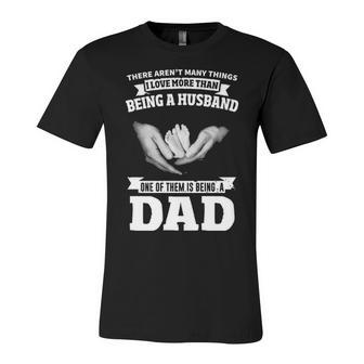 Husband - Love Being A Dad Unisex Jersey Short Sleeve Crewneck Tshirt - Seseable