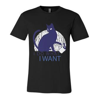 I Do What I Want Rebel Cat Shirt Gift For Cat Lovers Unisex Jersey Short Sleeve Crewneck Tshirt - Monsterry AU