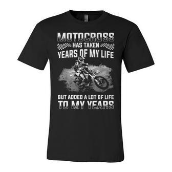 Motocross - Added Life To My Years Unisex Jersey Short Sleeve Crewneck Tshirt - Seseable