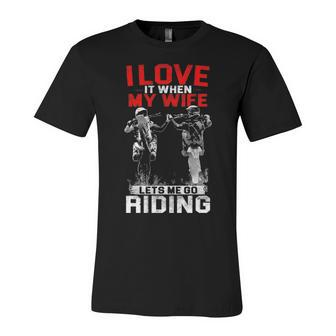Motocross - I Love My Wife Unisex Jersey Short Sleeve Crewneck Tshirt - Seseable