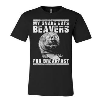 My Snake Eats Beavers Unisex Jersey Short Sleeve Crewneck Tshirt - Seseable
