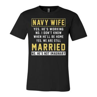 Navy Wife - Wife Of A Navy Veteran Unisex Jersey Short Sleeve Crewneck Tshirt - Monsterry DE