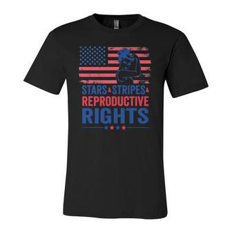 Patriotic 4Th Of July Stars Stripes Reproductive Right Jersey T-Shirt | Mazezy