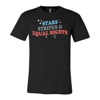 Patriotic Stars Stripes And Equal Rights 4Th Of July Unisex Jersey Short Sleeve Crewneck Tshirt - Seseable