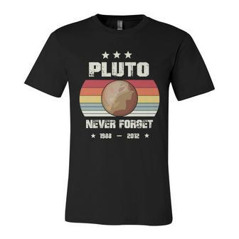 Pluto Never Forget V4 Unisex Jersey Short Sleeve Crewneck Tshirt - Monsterry UK