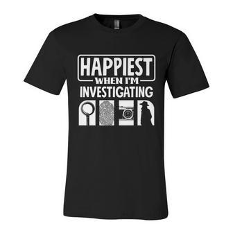 Private Detective Crime Investigator Investigating Cool Gift Unisex Jersey Short Sleeve Crewneck Tshirt - Monsterry AU