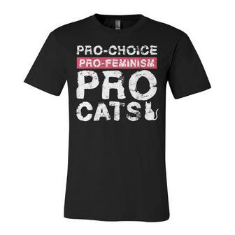 Pro Choice Pro Feminism Pro Cats Design For Feminists Unisex Jersey Short Sleeve Crewneck Tshirt - Seseable