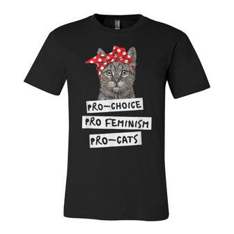 Pro Choice Pro Feminism Pro Cats T Gift For Women Men Unisex Jersey Short Sleeve Crewneck Tshirt - Seseable