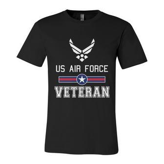 Proud Air Force Veteran Military Pride Gift Unisex Jersey Short Sleeve Crewneck Tshirt - Monsterry