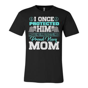Proud Navy Mom V3 Unisex Jersey Short Sleeve Crewneck Tshirt - Monsterry DE
