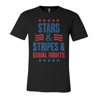 Stars Stripes And Equal Rights 4Th Of July Usa Women Rights Unisex Jersey Short Sleeve Crewneck Tshirt - Seseable