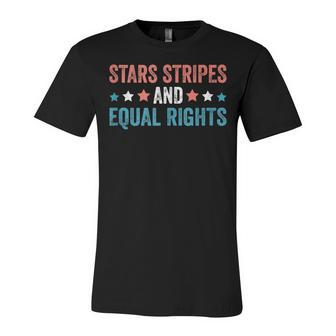 Stars Stripes And Equal Rights 4Th Of July V2 Unisex Jersey Short Sleeve Crewneck Tshirt - Seseable