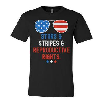 Stars Stripes Reproductive Rights Patriotic 4Th Of July V21 Unisex Jersey Short Sleeve Crewneck Tshirt - Seseable