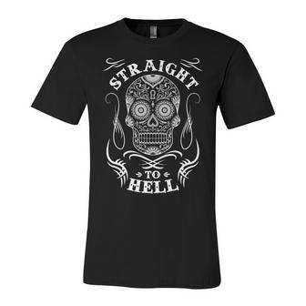 Straight To Hell Unisex Jersey Short Sleeve Crewneck Tshirt - Seseable