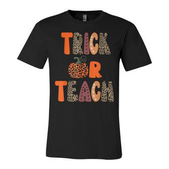 Teacher Halloween Trick Or Teach Funny School Unisex Jersey Short Sleeve Crewneck Tshirt - Seseable