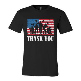 Thank You Army Memorial Day Partiotic Military Veteran Gift Unisex Jersey Short Sleeve Crewneck Tshirt - Monsterry CA