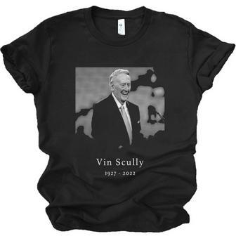 Thank You For The Memories RIP Vin Scully 1927 2022 Unisex Jersey Short Sleeve Crewneck Tshirt - Thegiftio UK