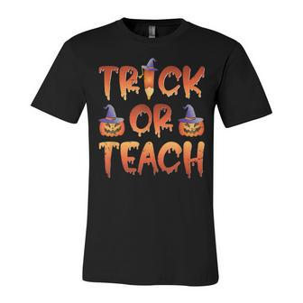 Trick Or Teach Cute Halloween Costume School Teacher Unisex Jersey Short Sleeve Crewneck Tshirt - Seseable