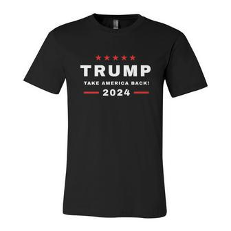 Trump 2024 Election | Take America Back Unisex Jersey Short Sleeve Crewneck Tshirt - Monsterry