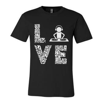 Turntable Dj Love Dance Music Dj Techno Edm Music Producer Gift Unisex Jersey Short Sleeve Crewneck Tshirt - Monsterry DE