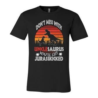 Uncle Dinosaur V2 Unisex Jersey Short Sleeve Crewneck Tshirt - Monsterry AU