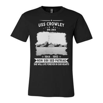 Uss Crowley De-303 Destroyer Escort Unisex Jersey Short Sleeve Crewneck Tshirt - Monsterry AU