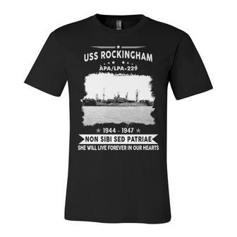 Uss Rockingham Apa Unisex Jersey Short Sleeve Crewneck Tshirt - Monsterry CA