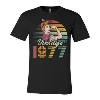 Vintage 1977 Limited Edition 1977 45Th Birthday 45 Years Old Unisex Jersey Short Sleeve Crewneck Tshirt - Seseable