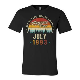 Vintage 29Th Birthday Awesome Since July 1993 Epic Legend Unisex Jersey Short Sleeve Crewneck Tshirt - Seseable