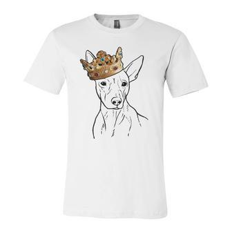 American Hairless Terrier Dog Wearing Crown Jersey T-Shirt | Mazezy