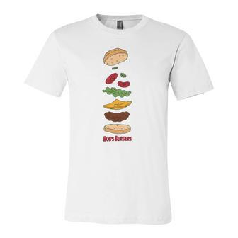 Bob&8217S Burgers Elements Of A Burger Jersey T-Shirt | Mazezy
