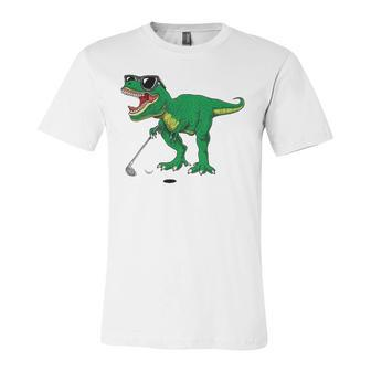 Cuterex Dinosaur Boys Golfing Lover Trex Dino Golf Jersey T-Shirt | Mazezy